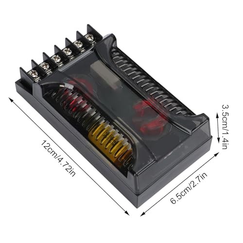 2 Way Car Audio Crossover 2 Pack Speaker Tweeter Passive Crossover Divider wi...