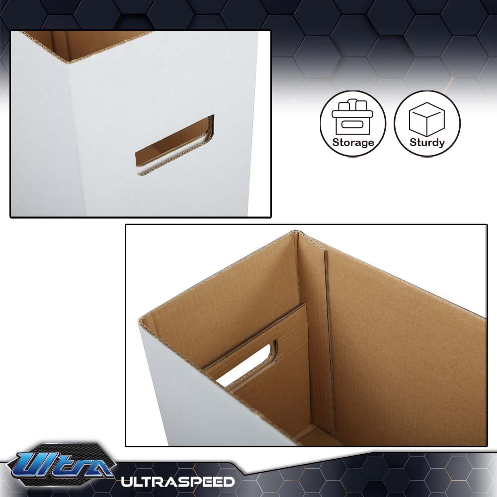 5Pcs Comic Books Storage Boxes Short Holds 150-175 Stackable Durable Archive