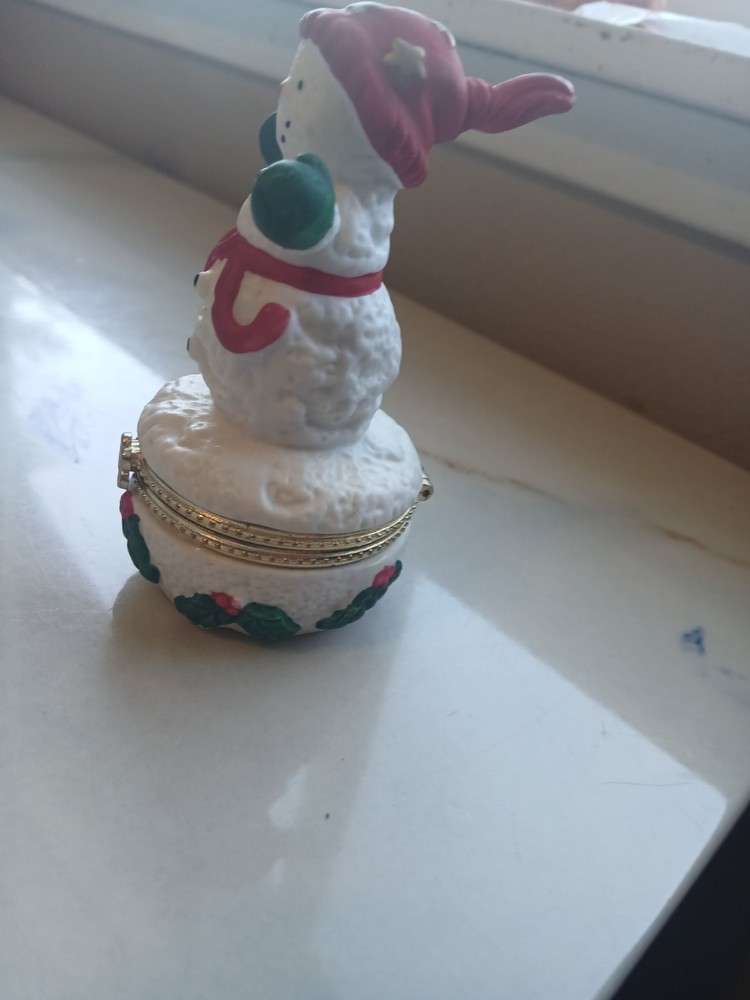 Snowman Trinket Box