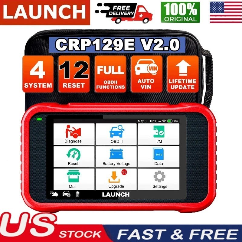 2026 Launch CRP129E V2.0 OBD2 Scanner Engine SRS ABS SAS TPMS Diagnostic Tool ^#