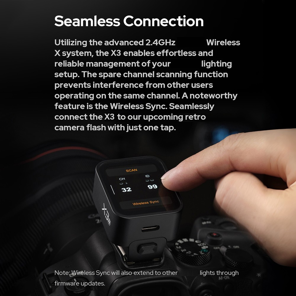 Godox X3S Wireless Flash Trigger AutoFlash OLED Touchscreen For Camera YHVR