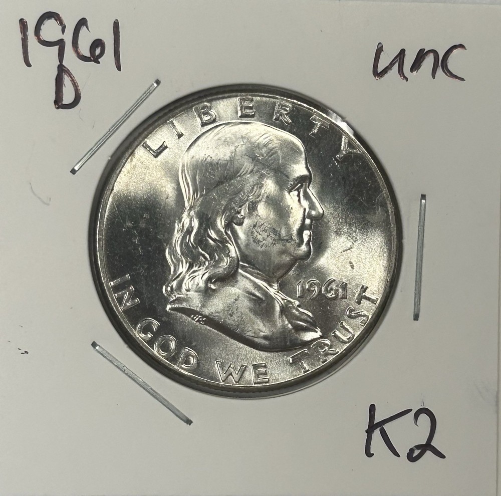 1961 D Franklin Half Dollar Coin Uncirculated