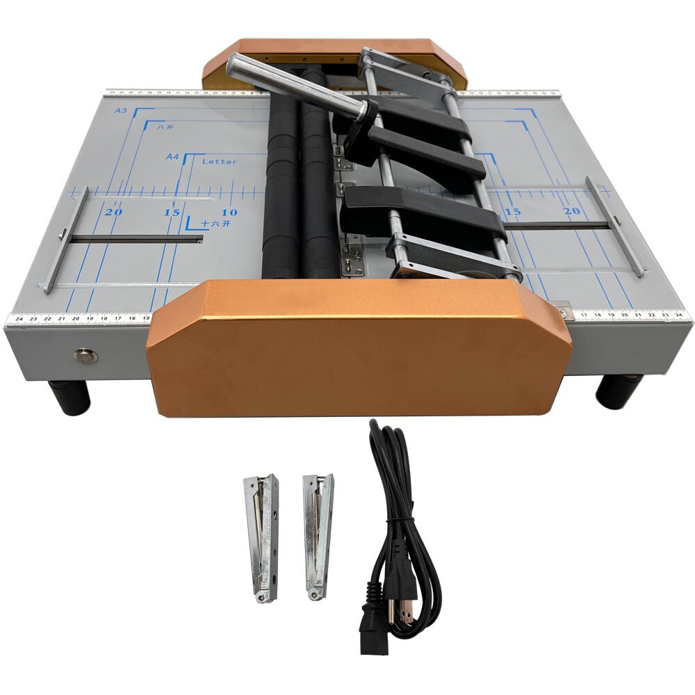 Automatic 110V Booklet Binding Machine Binder Maker Booklet Binder Staple Folder