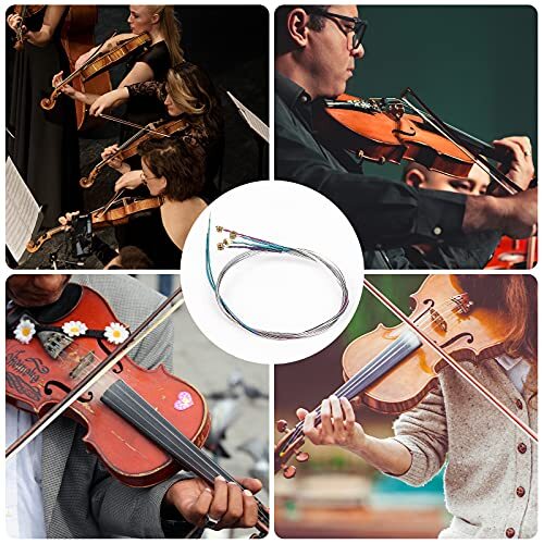 4/4 Violin String Replacement Set GDAE for Violin Instruments, 8 Pcs