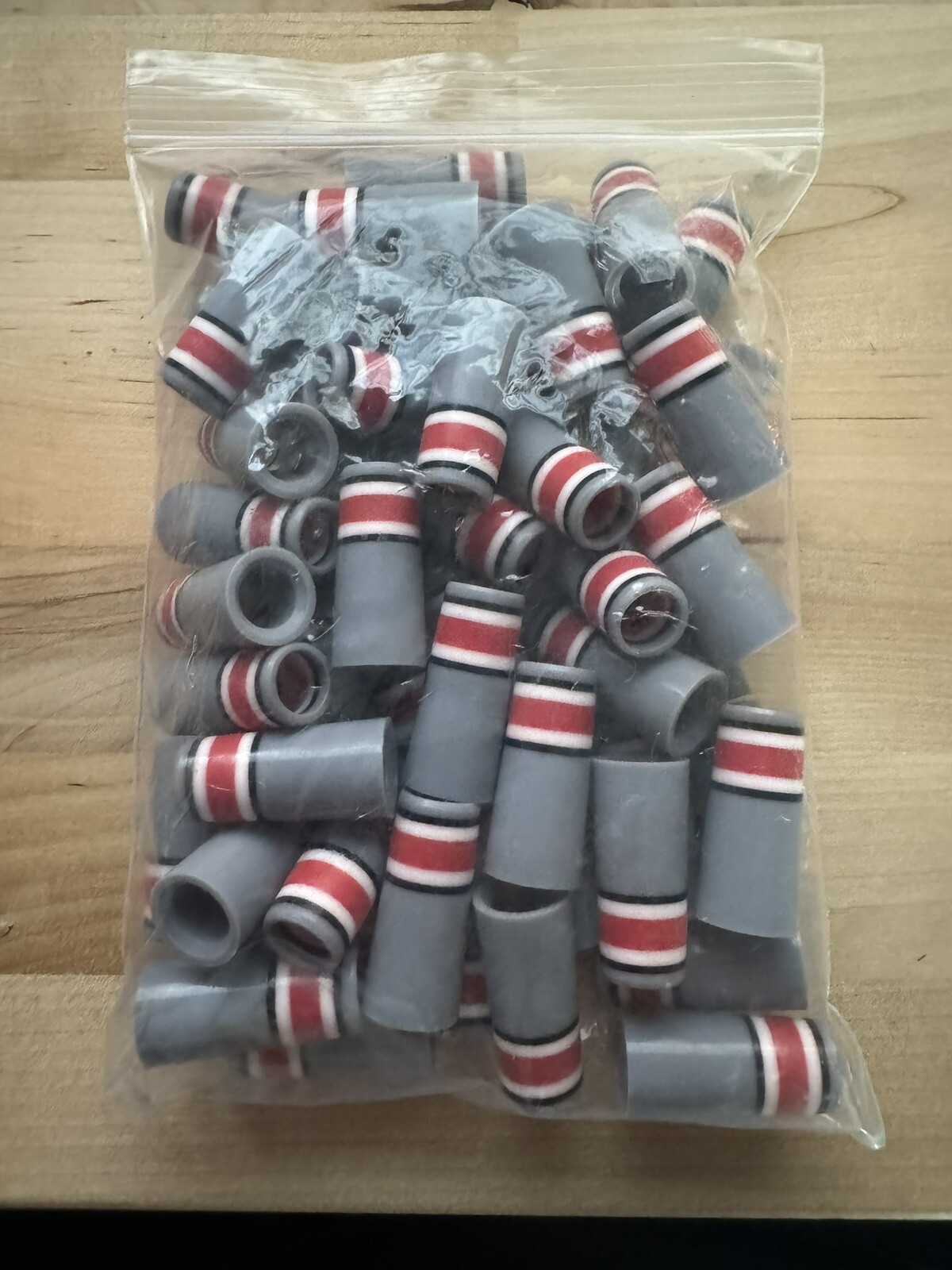 10-CUSTOM GOLF FERRULES .355 GREY/RED/BLK/WHITE 1” TAPER TIP