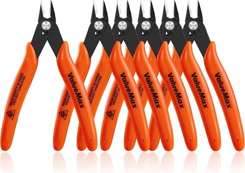 ValueMax 12-Pack Flush Cutters 5" Micro Precision Side Cutter Pliers Spring New