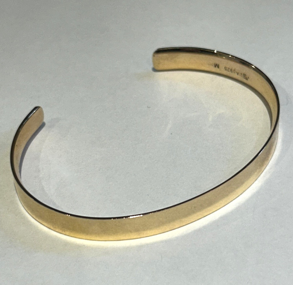 Thomas Sabo Cuff Bangle 18ct Gold Plated on 925 Silver 15cm