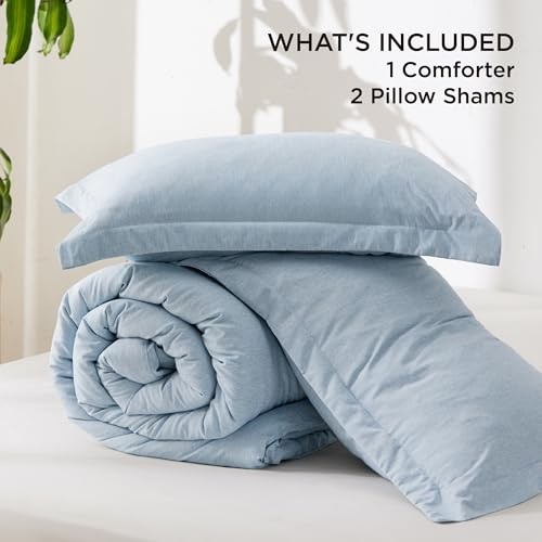 Size Comforter Set - Light Blue Soft Bedding for All King 19 - Light Blue