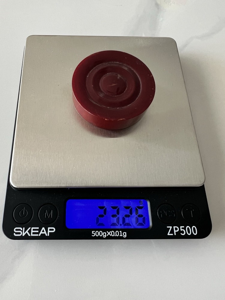 VTG Bakelite Catalin Backgammon Checker 1.75in Replacement Cherry Red 20g