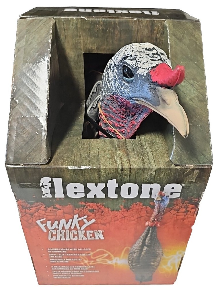 Flextone Funky Chicken Decoy Non-intimidating Design Trigger Aggressive Behavior