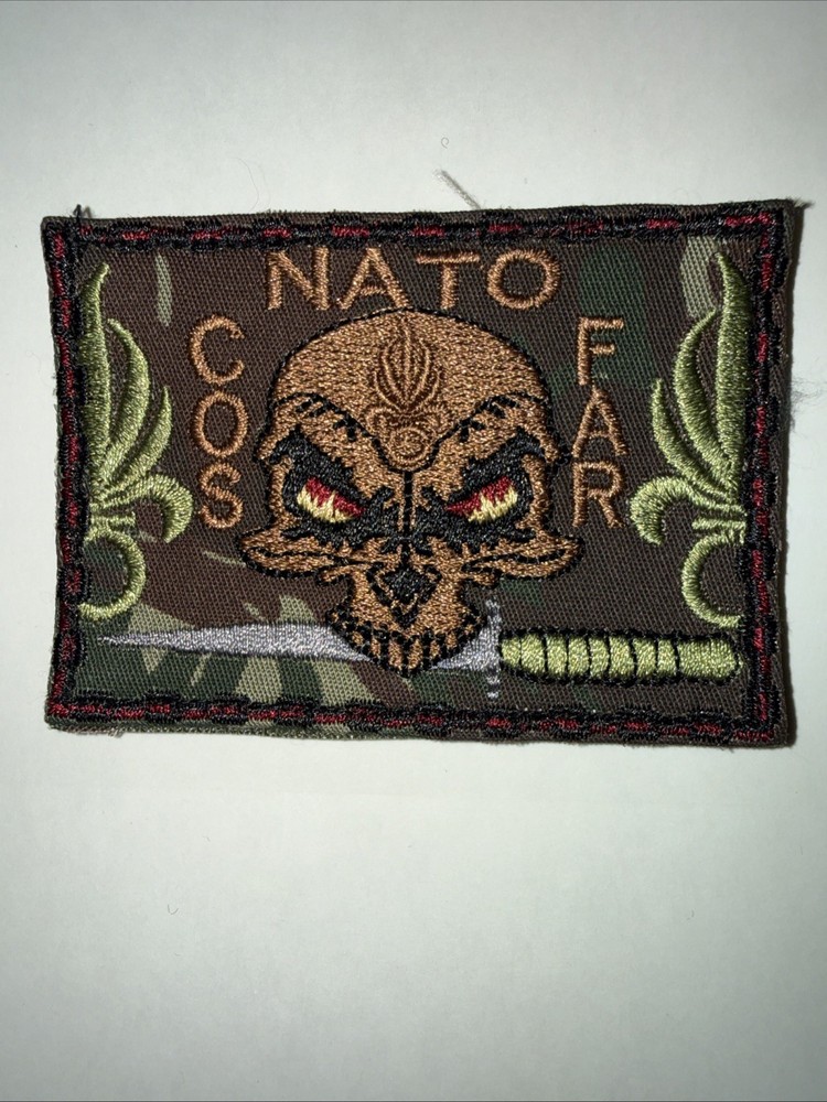 French Foreign Legion NATO COS  FAR Commando Afgan War Patch
