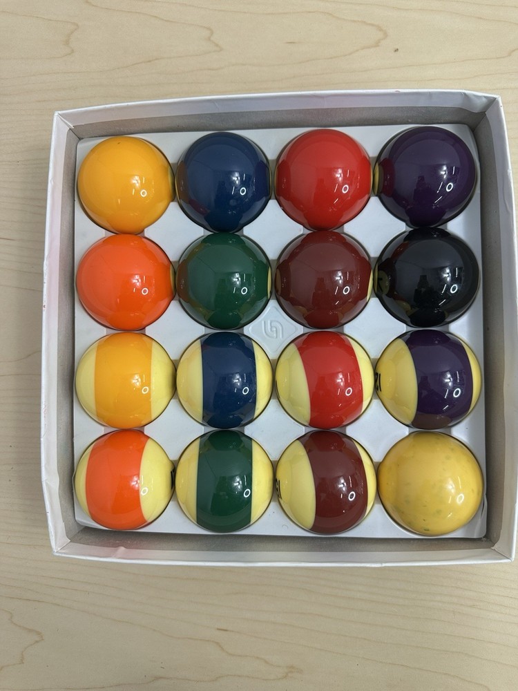 Aramith Belgian Billiard Balls Standard Pool Balls Complete Set Used