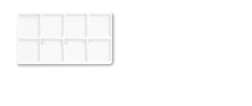 5 White 8 Compartment Display Tray Inserts