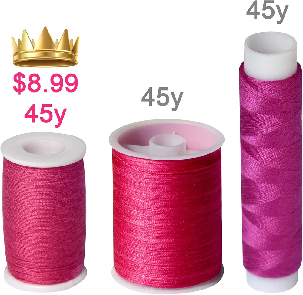 All Purpose Sewing Thread Set - 42 Assorted Rainbow Color Series, Convenient Thr