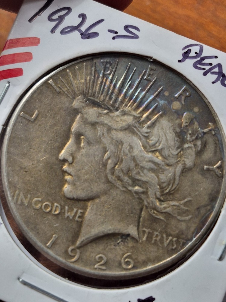 1926 S PEACE SILVER DOLLAR ☆ Really Nicely Toned ☆ Check My Store #815