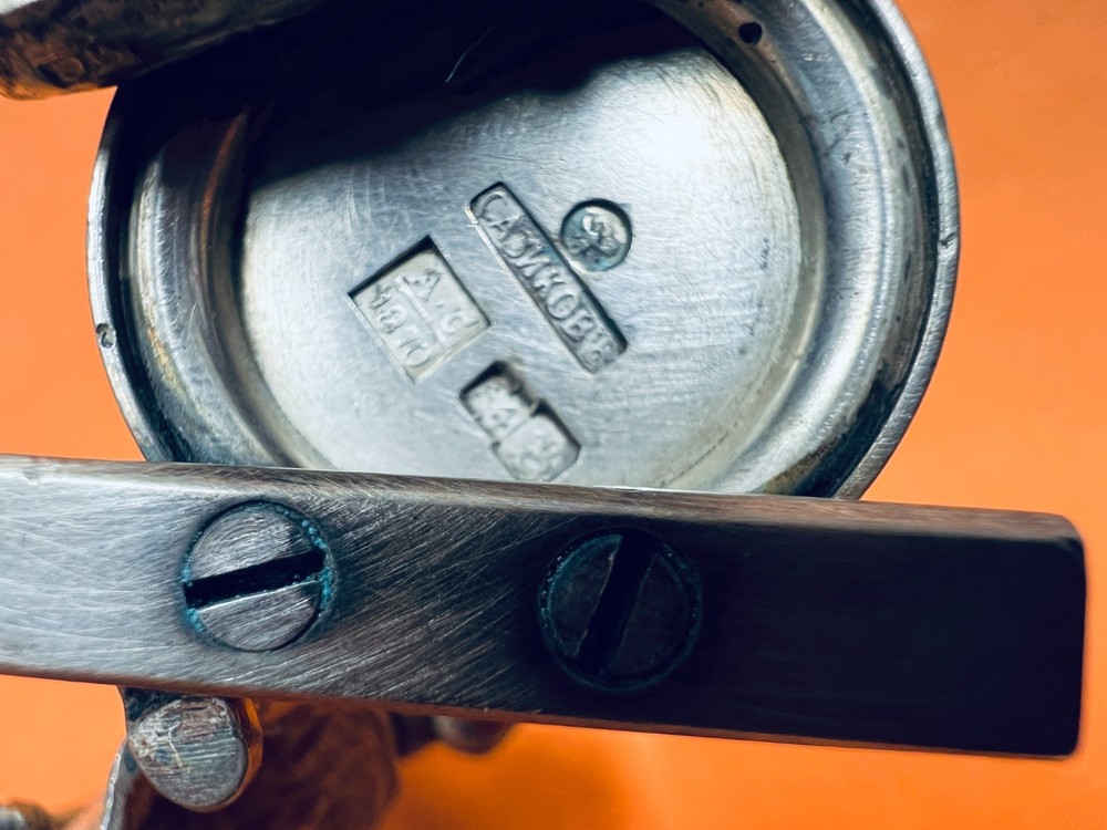 Russian 84 Silver Inkwell