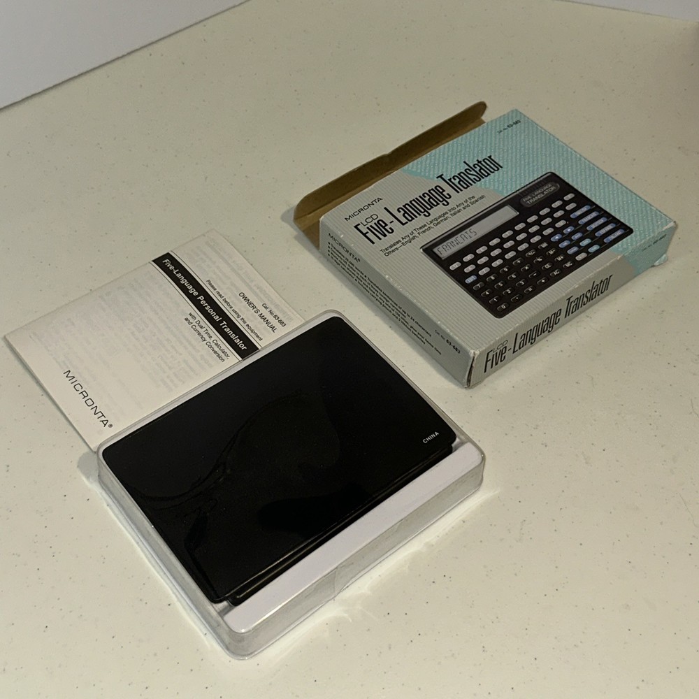 MICRONTA 5 Handheld Language Translator Currency Conversion & Calculator