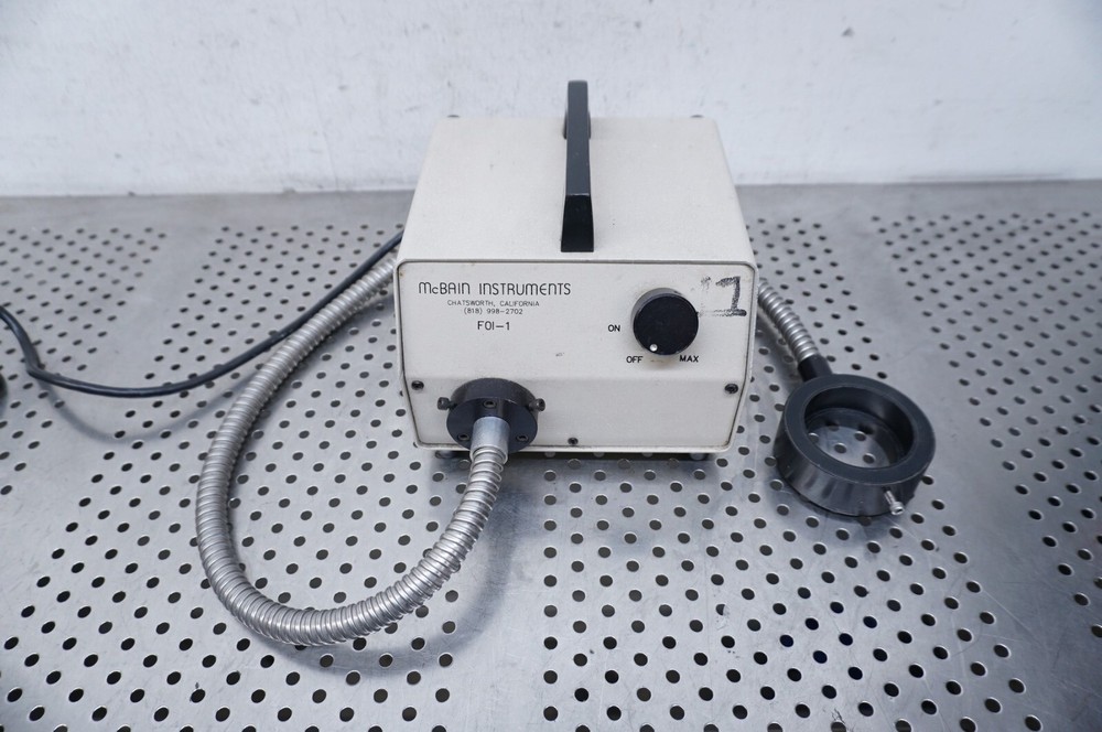 Mcbain Instruments FOI-1 Fiber Optic Halogen Illuminator Used light source