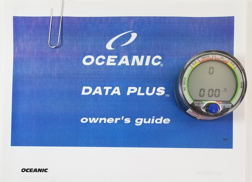 Oceanic Data Plus Air & Nitrox Puck Scuba Dive Computer + Manual EXCELLENT #5824