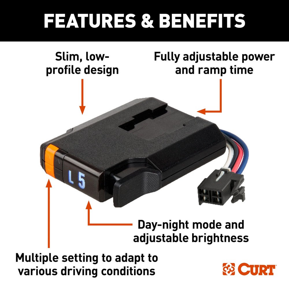 CURT Discovery NEXT Electric Trailer Brake Controller Time-Delay #51126