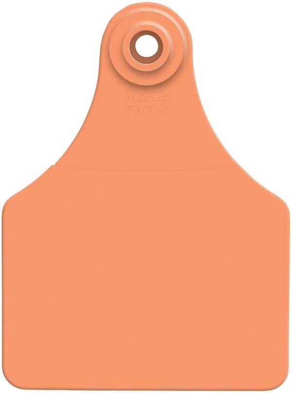 Allflex Global Large Blank Calf Ear Tags 25ct Orange