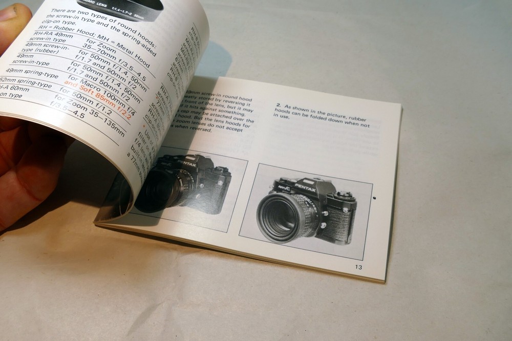 Pentax35mm Interchangeable Lenses System Information Brochure Booklet MX LX
