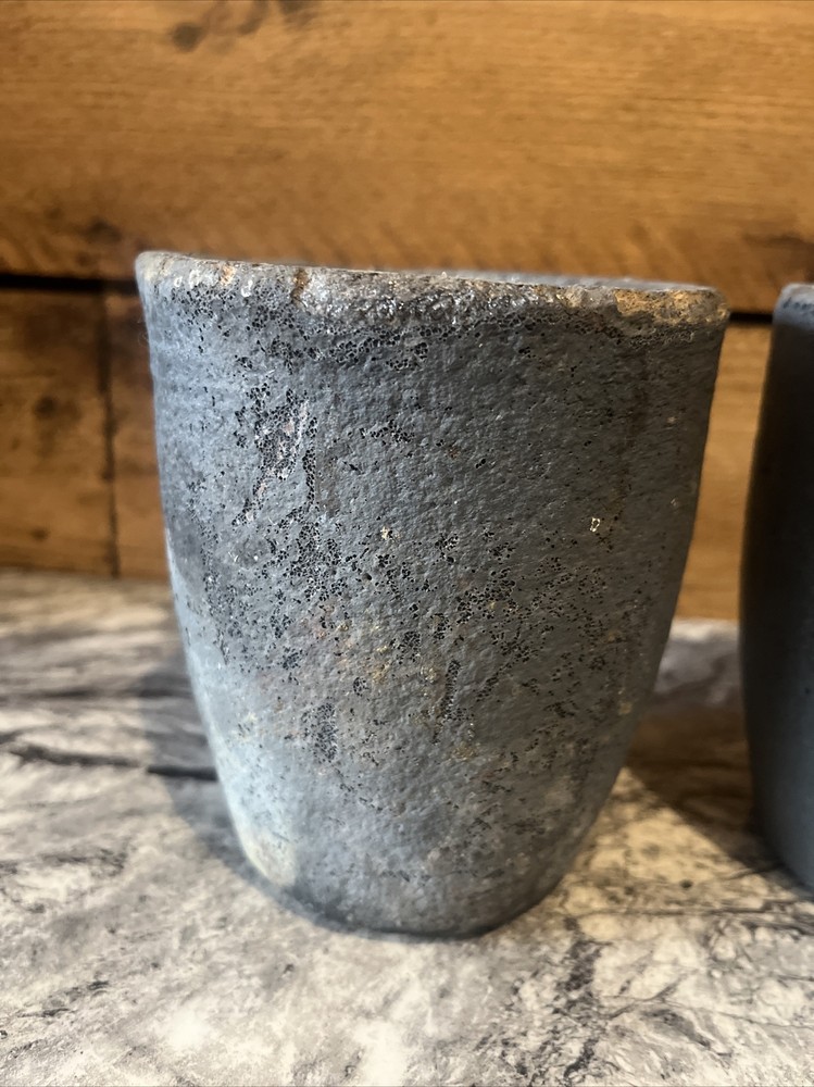 2 Vintage Foundry Smelting Pots