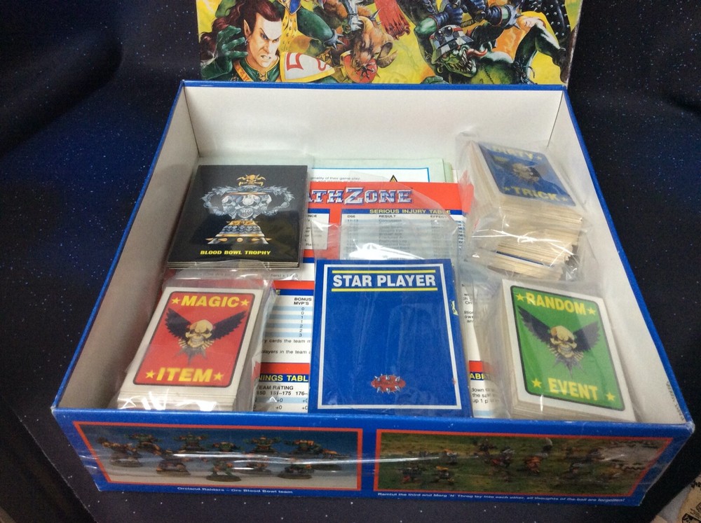 GAMES WORKSHOP BLOOD BOWL DEATH ZONE *COMPLETE + EXTRAS!