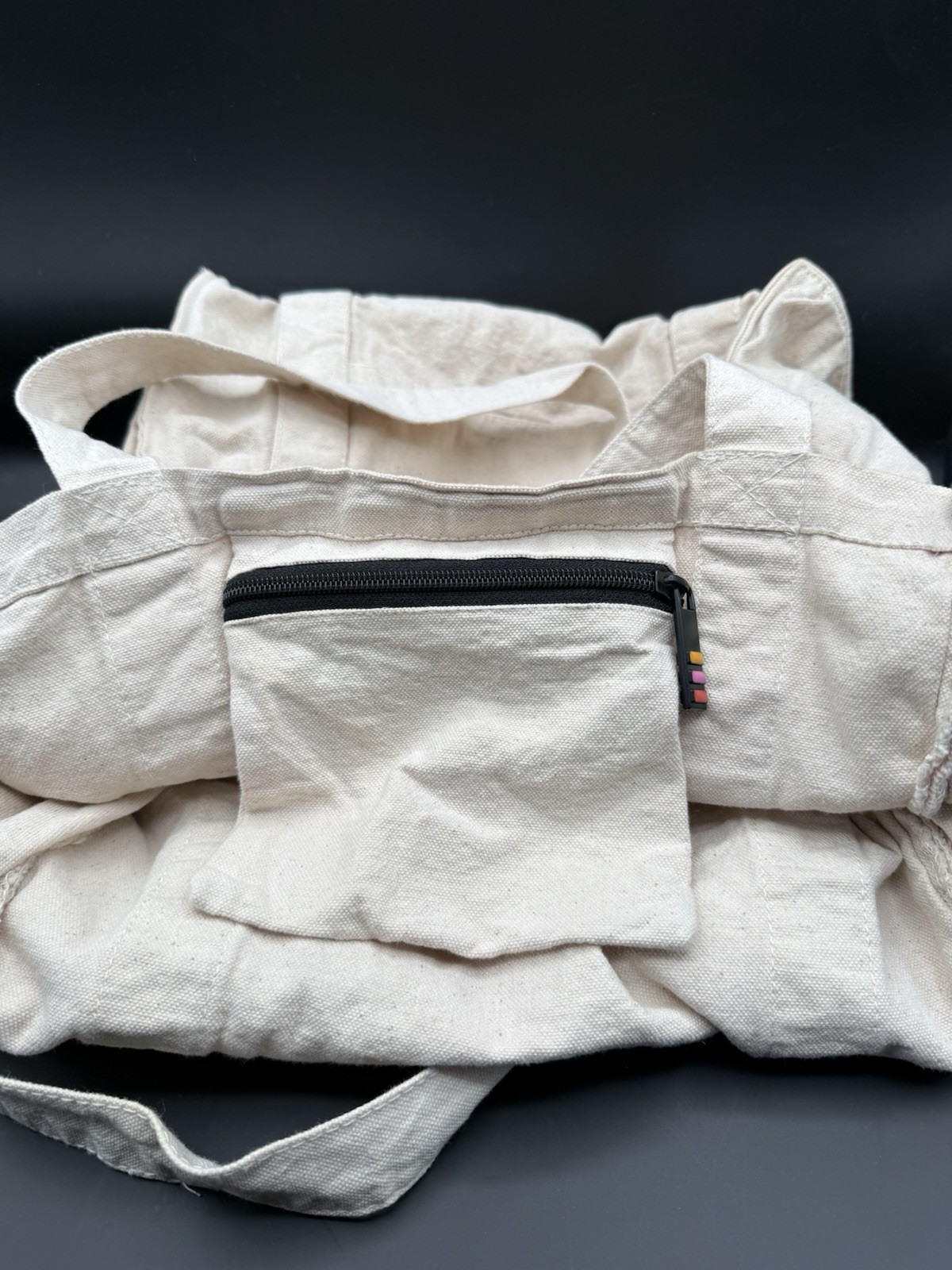 Apple Employee Wellness Challenge Natural Market Canvas Tote Bag