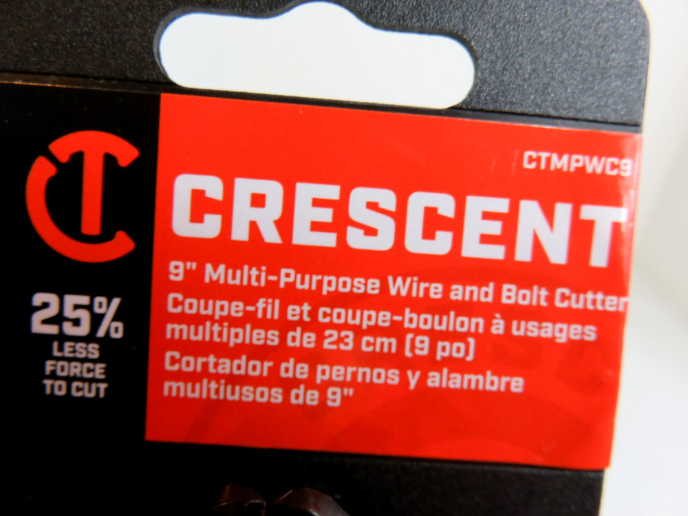 Crescent 9in Multi-Purpose Wire Cutter. Bolt Cutter CTMPWC9