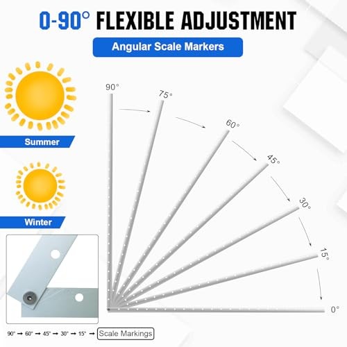 Upgraded 45in Solar Panel Mount Brackets, with Foldable Tilt 45in (1-Pack)