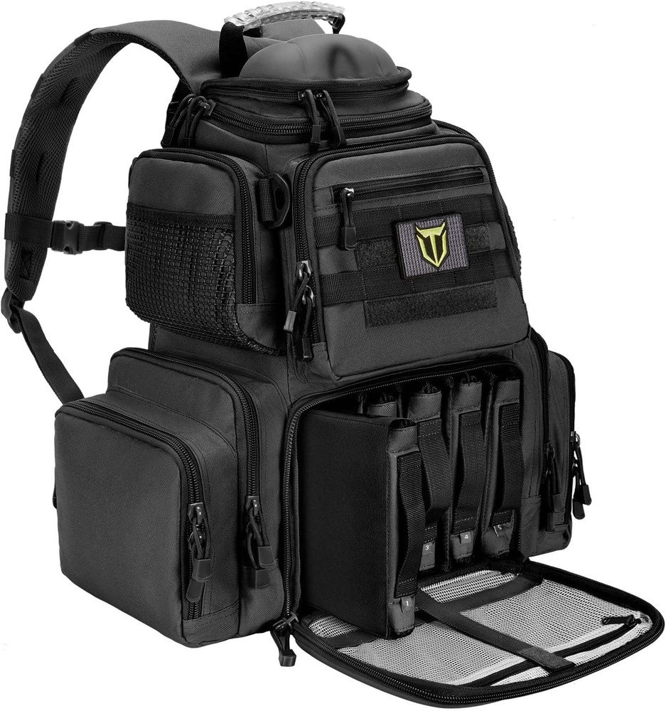 Tactical Range Backpack Bag for Gun and Ammo with Pistol Case