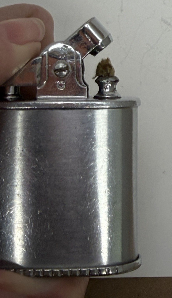 Vintage Chrome 1950s Ronson Triumph Lighter No Monogram