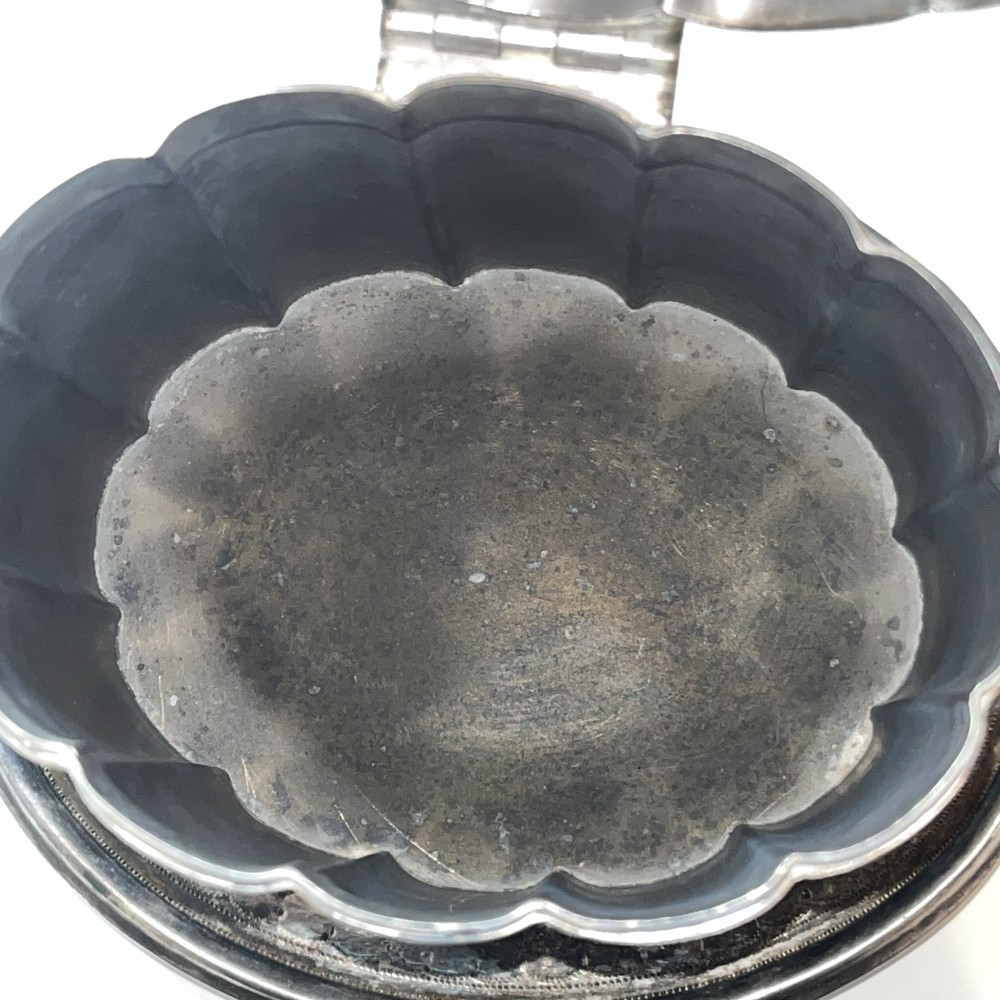 Victorian Antique Silver Plated Biscuit Barrel Hinged 2lbs 5oz Lionhead Handles