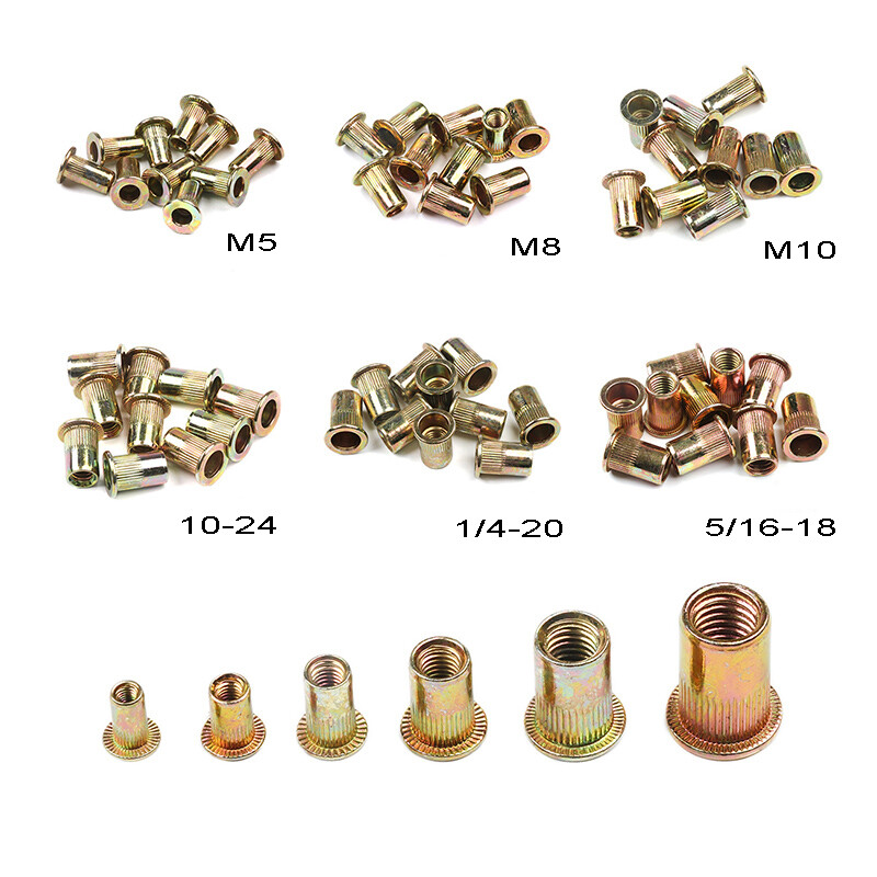 1510pcs Rivet Gun Kit Rivnut Thread Setting Tool Nut Setter NutSert Metric SAE