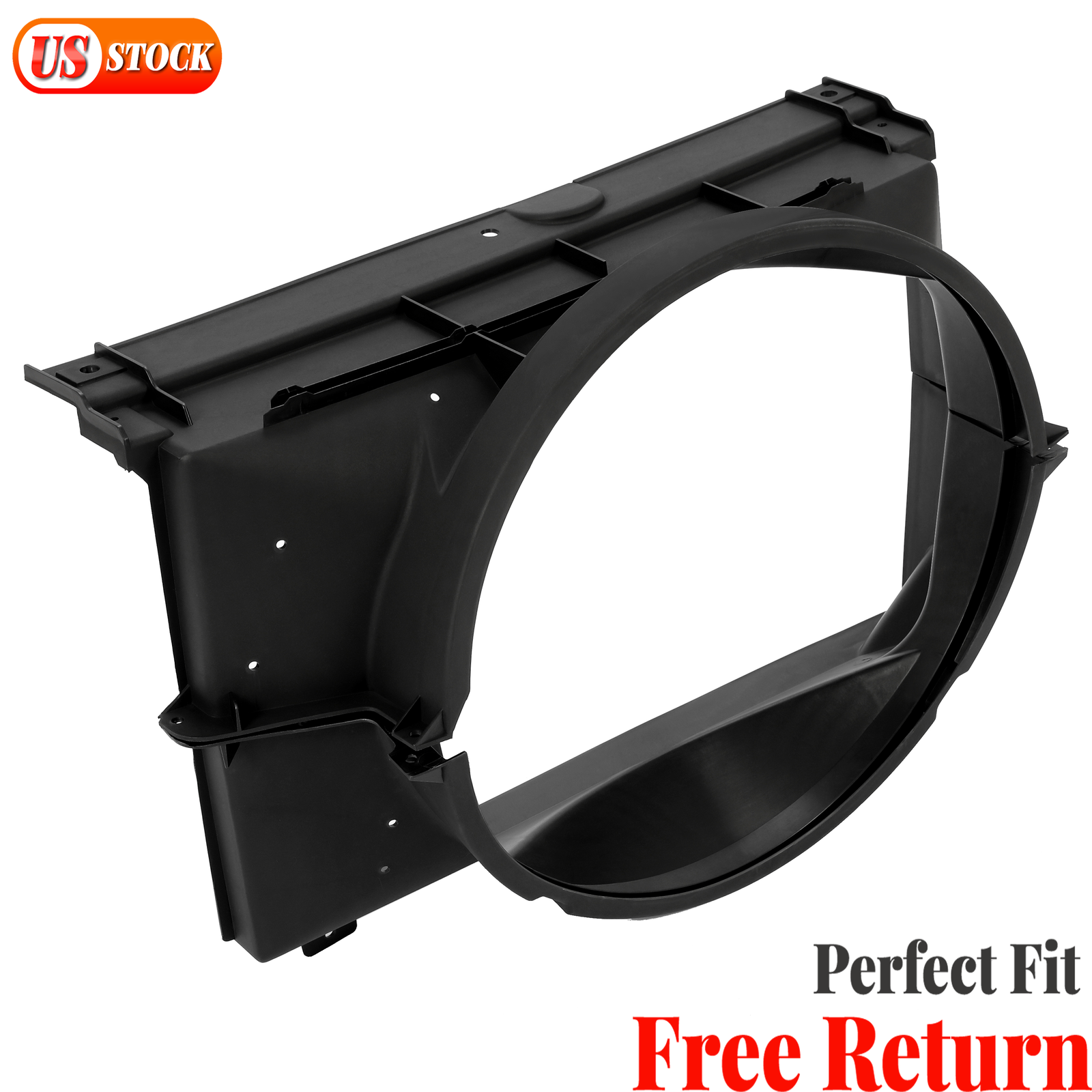 Upper & Lower Front Radiator Fan Shroud For 88-99 Chevy GMC 15739589 15696691