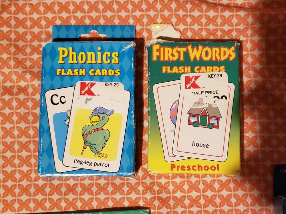 Vintage Flash Cards. Multiple Learning Cards. Phonics. Teachers Bundle!
