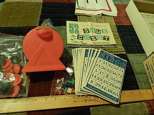 1976 Multi Game Set ~ Athol Research Co. ~ Chess Backgammon Bingo ~ FREE SHIP.