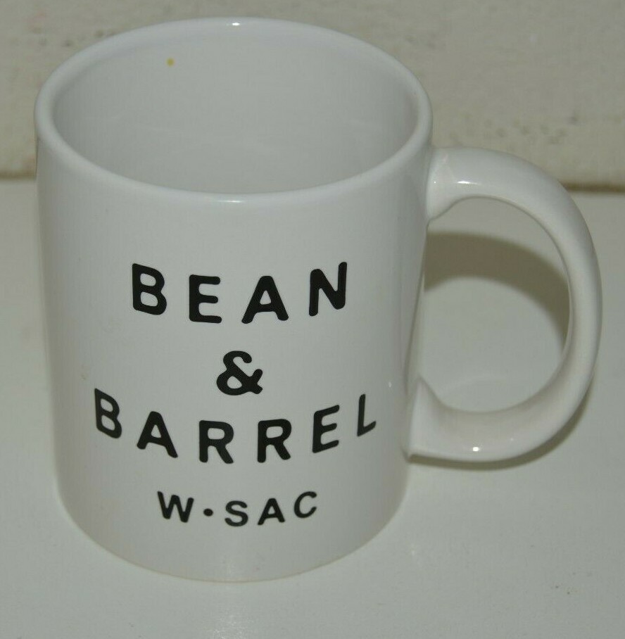 Nice BEAN & BARREL West Sacramento Ceramic Coffee Mug Rare