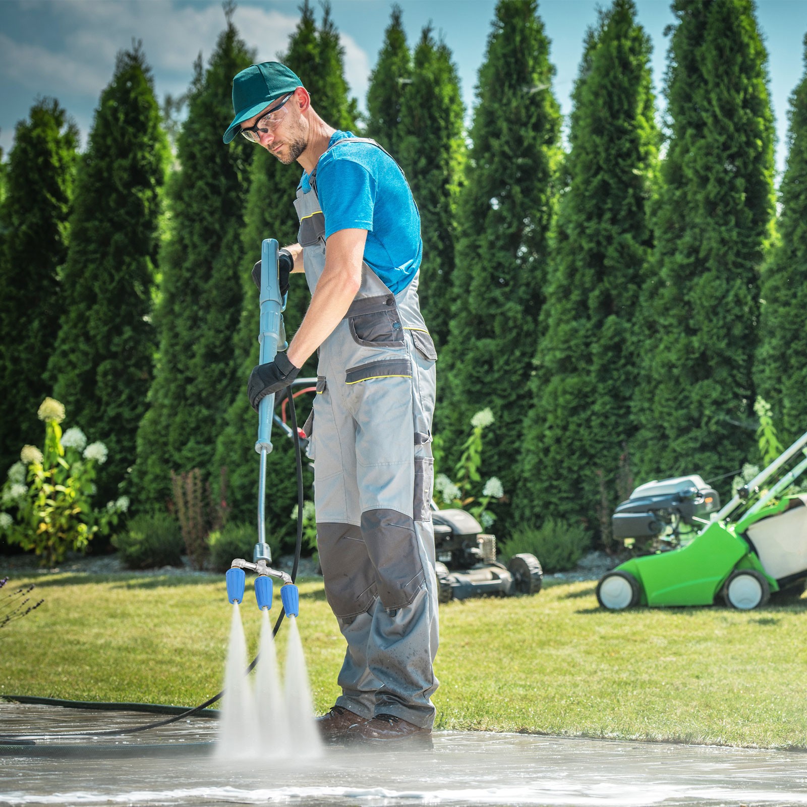 Triple Turbo Pressure Washer Nozzle 4000 PSI 1/4" Quick Connect M22 Brass Head