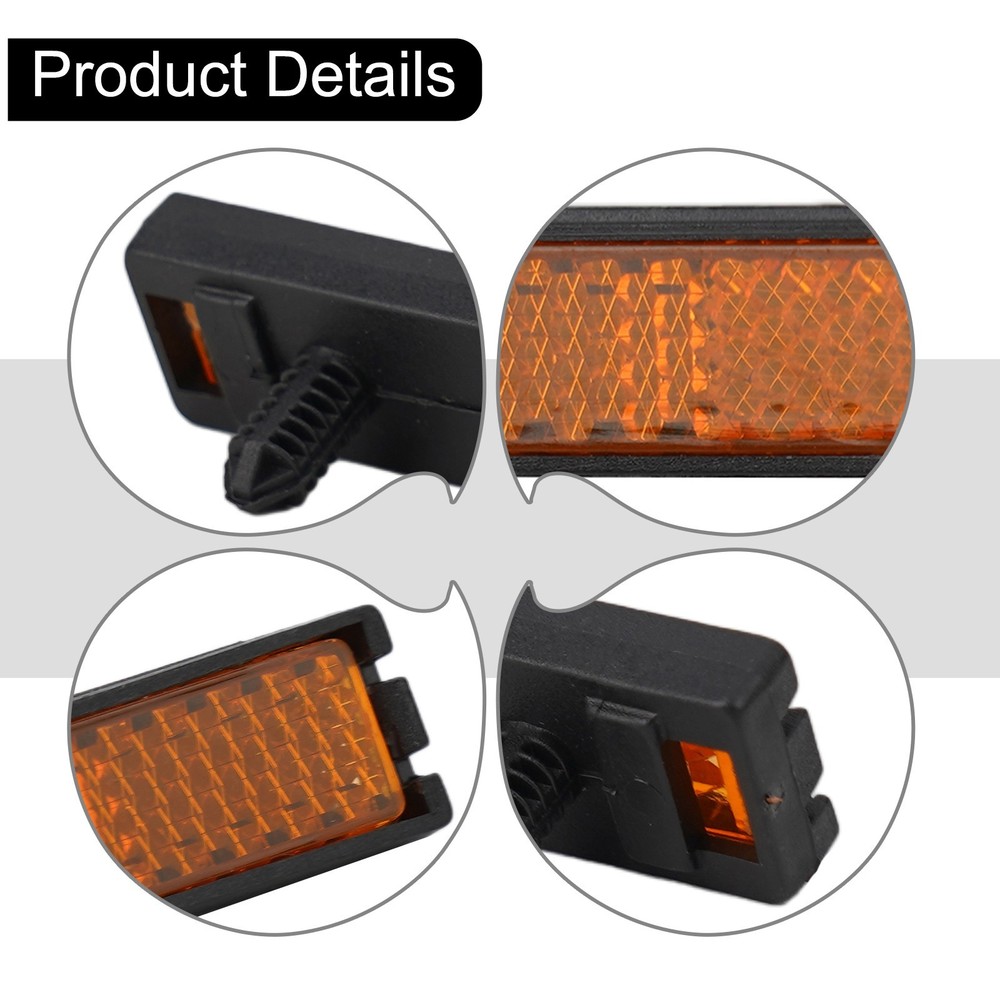 Set Bike Pedal Reflectors 10pcs Anti-rust Bicycle Components Rainproof