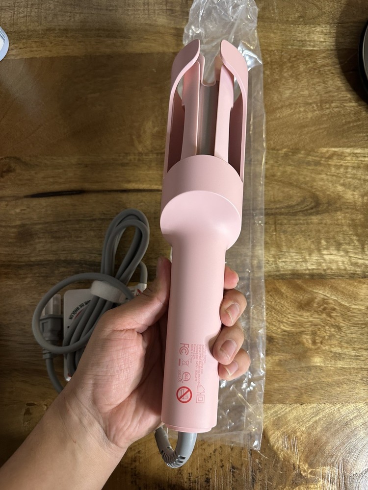 TYMO CurlPro Automatic Curling Iron 1" Ceramic Ionic Pink Electric