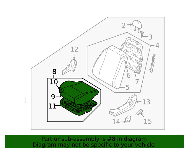 Genuine GM Seat Cushion 96409931