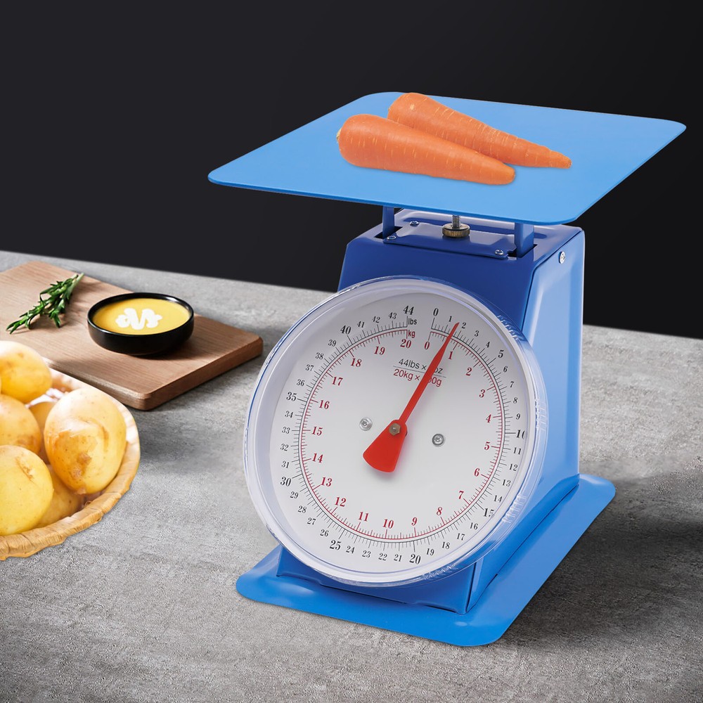 Industrial Dial Scale Portion-Control Mechanical Dial Scale Heavy Duty Blue NEW