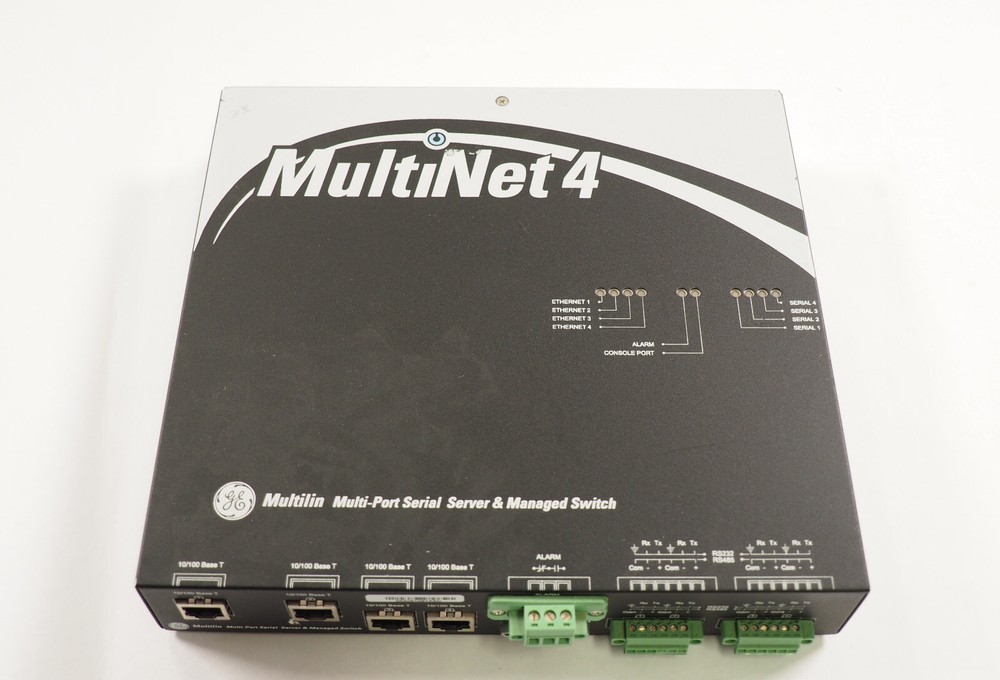 MULTILIN MultiNet4 MN4-L0-XX-AD-X Multiport Serial Server & Managed Switch