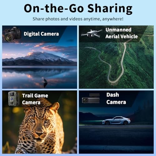 Lightning and USB C SD Card Reader for iPhone iPad Mac Android Phone Laptop, 3