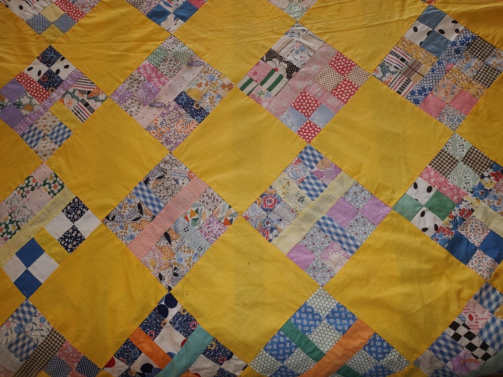 vintage quilt top handmade