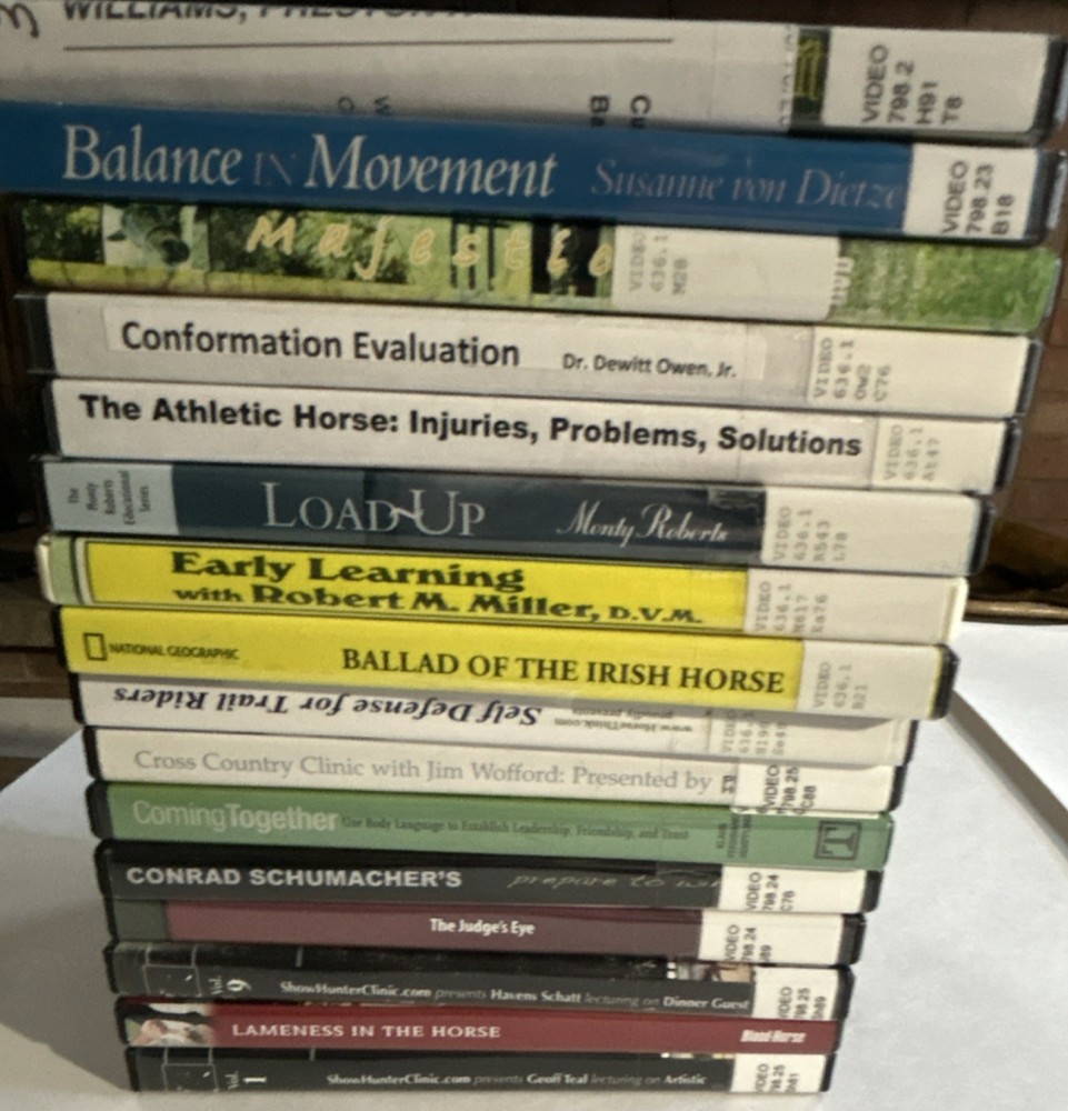 RARE Horse training lot. Ex library