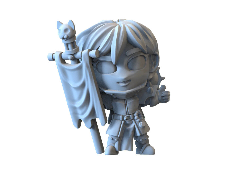 Chibi SoC Standard Bearer Cat Head