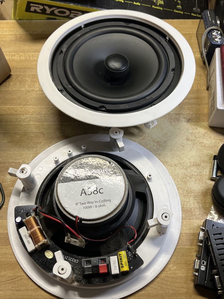 AudioSource AS8C In Wall or In Ceiling Speakers tested